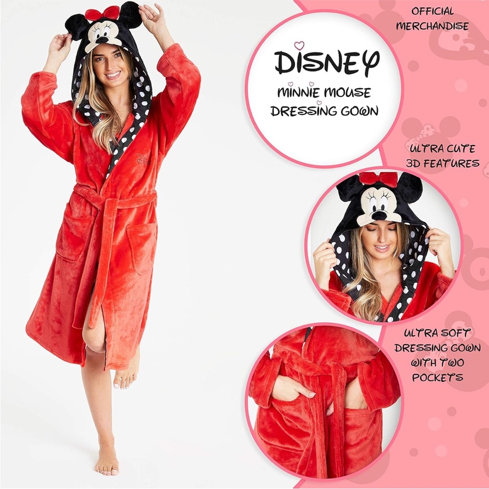 Minnie Mouse Robe - Picture 3 of 7